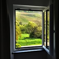 Ausblick Schlafzimmer Kardinalsberg