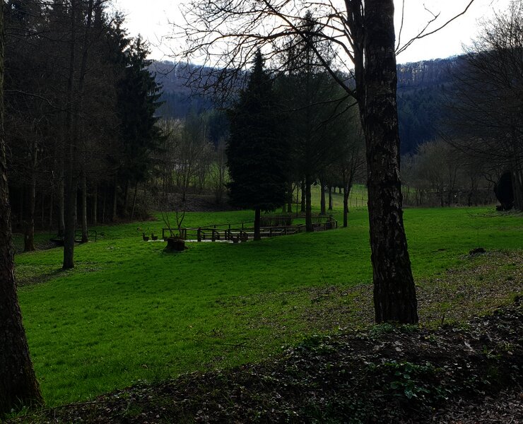 Wassertretbecken in der Nähe des Sauerbrunnen