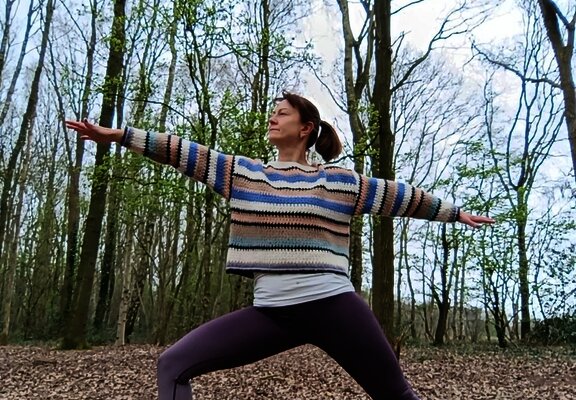 Yoga im Wald