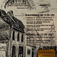 Stolpersteine - Einladung zur Verlegung