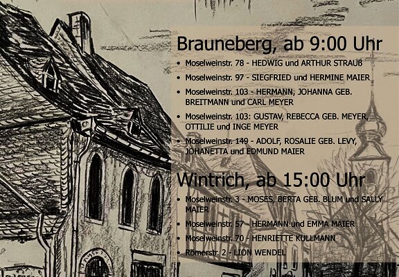 Stolpersteine - Einladung zur Verlegung