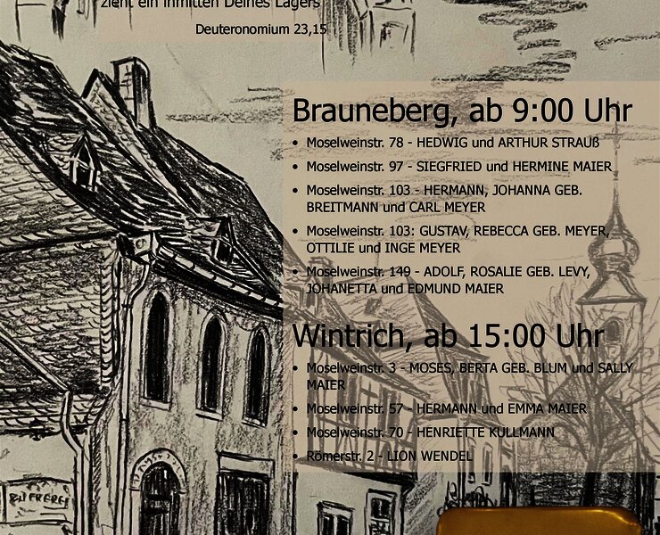 Stolpersteine - Einladung zur Verlegung