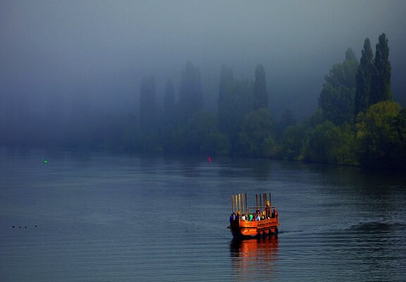 Weinschiff auf der Mosel