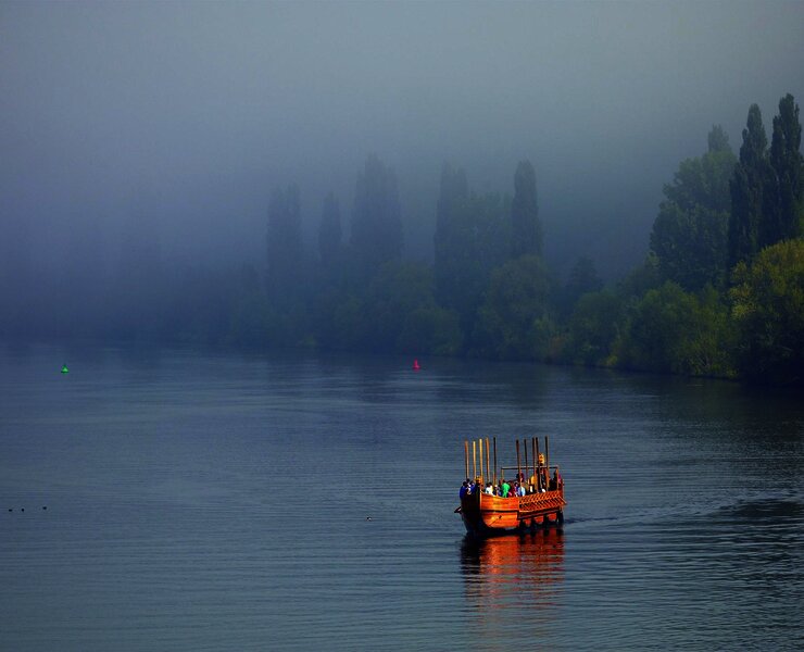 Weinschiff auf der Mosel