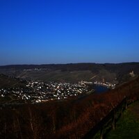 Ausblick von der Schutzhütte auf Bernkastel-Kues