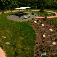 Kräutertreppe mit Aussichtsplatz