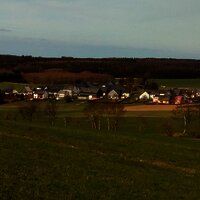 Blick auf die Felderlandschaft von Oberkleinich