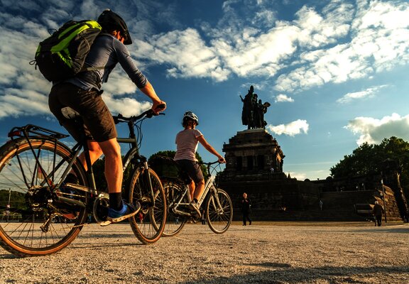 Radfahren am Deutschen Eck