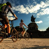 Radfahren am Deutschen Eck
