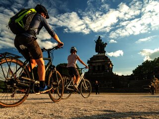 Radfahren am Deutschen Eck