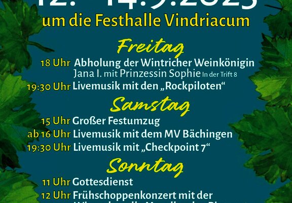 Plakat Wintricher Weinfest