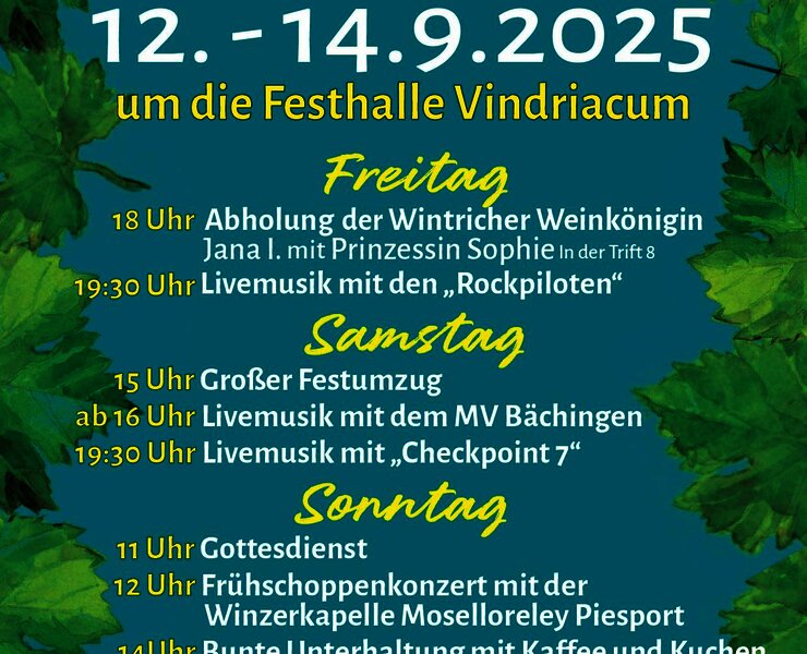 Plakat Wintricher Weinfest